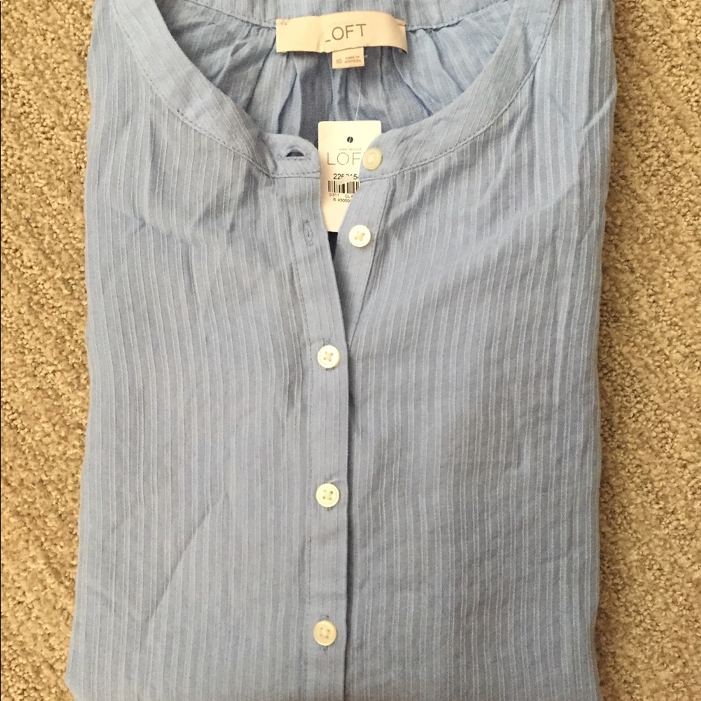 Ann Taylor Loft Ribbed Tunic